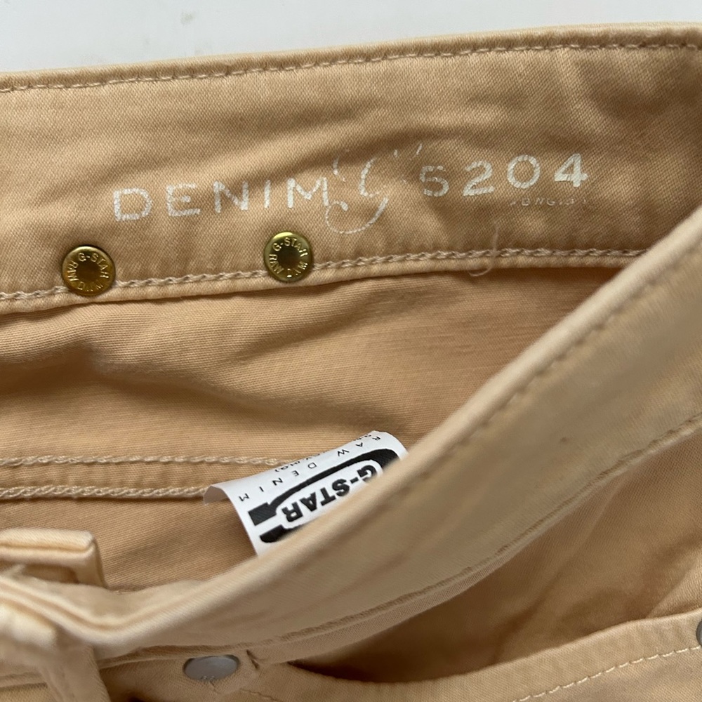 G Star Raw Denim Beige pants for women Sz. 26 - Picture 4 of 10